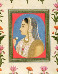 Porträt einer adligen Dame, aus dem Kleinen Clive-Album